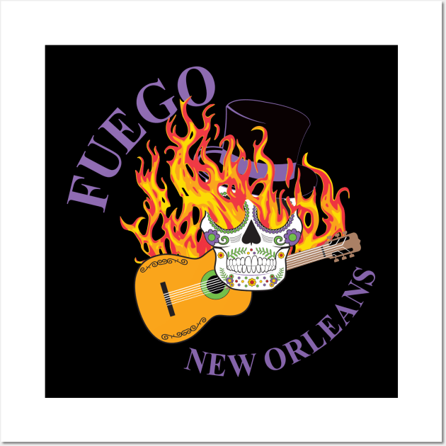 FUEGO New Orleans Wall Art by Dimmo